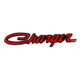 thumbnail image 1 of Dodge Charger Script Steel Sign - Red, 1 of 8