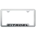 thumbnail image 1 of Dodge Citadel Laser Etched Logo Cut-Out License Plate Frame (Brushed Chrome), 1 of 3