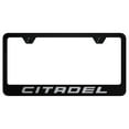 thumbnail image 1 of Dodge Citadel Laser Etched Logo Stainless Steel License Plate Frame (Black), 1 of 3