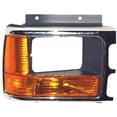 thumbnail image 1 of For Dodge Dakota 1991 92 93 94 95 1996 Passenger Side Headlight Bezel | w/ Sealed Beam Light | w/ Lens | w/ Black & Dark Argent | Bright | Paint to Match | CH2513163 | B004GD1R3Q, 1 of 2