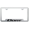 thumbnail image 1 of Dodge Dart Laser Etched Logo Cut-Out License Plate Frame (Brushed Chrome), 1 of 1