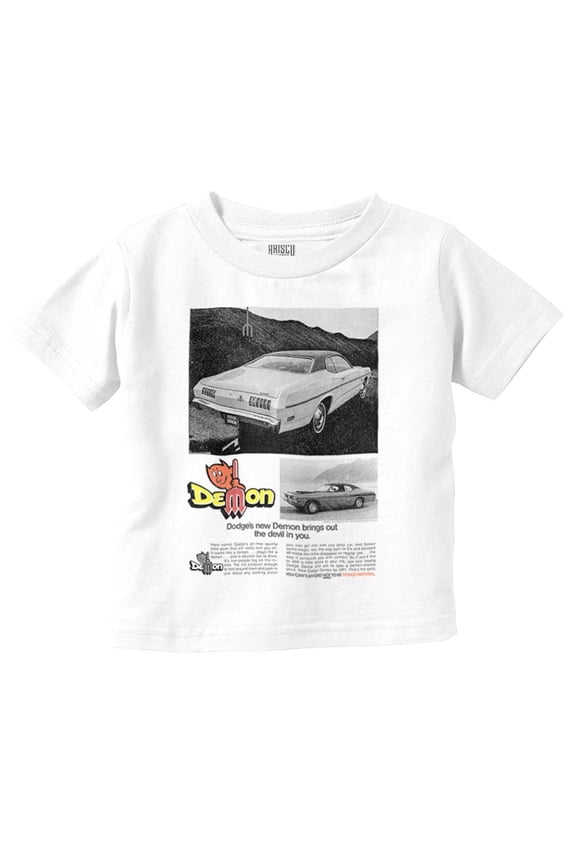 Dodge Demon Brings The Devil Out Toddler Boy Girl T Shirt Infant Toddler Brisco Brands 18M