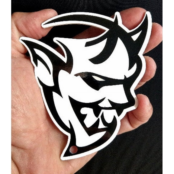 Dodge Demon Cutout Steel Sign - Black