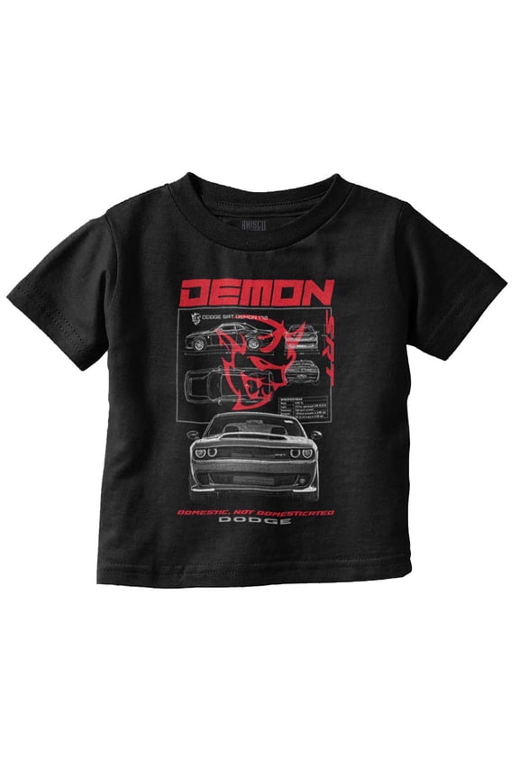Dodge Demon Model Specifications Toddler Boy Girl T Shirt Infant Toddler Brisco Brands 3T