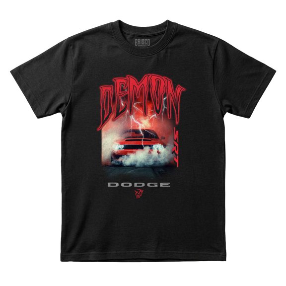 Dodge Demon Street Racing Muscle Car Plus Size Crewneck Graphic Tee Shirt Brisco Brands 2X