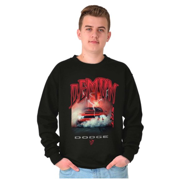 Dodge Demon Street Racing Muscle Car Unisex Plus Fleece Graphic Sweatshirt Brisco Brands 3X