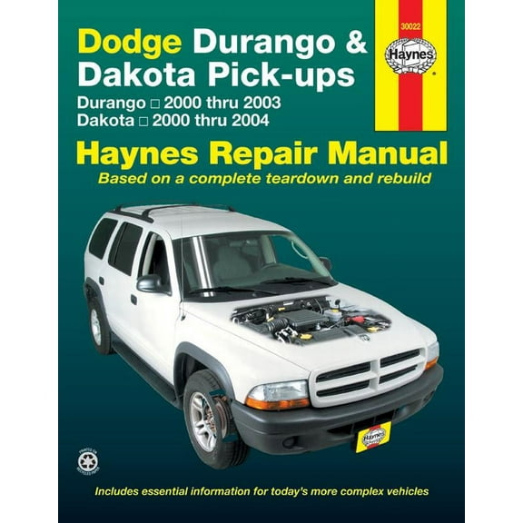 Dodge Durango (00-03) & Dakota (00-04) Pick-ups Haynes Repair Manual ^