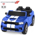 thumbnail image 1 of Dodge Kids Electric Ride-On Car, 12V Licensed Dodge Durango Electric Ride-On Toy with Parent Remote Control, Electric Car for Boys Ages 3–6, Features Music/LED Lights/Seat Belt, Blue, 1 of 12