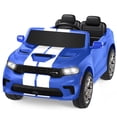 thumbnail image 1 of Dodge Electric Ride on Cars for Kids, 12V Licensed Dodge Durango Powered Ride on Toy with Parent Remote Control, Music Player, LED Lights, Safety Belt, Ages 3-6, Blue, 1 of 13