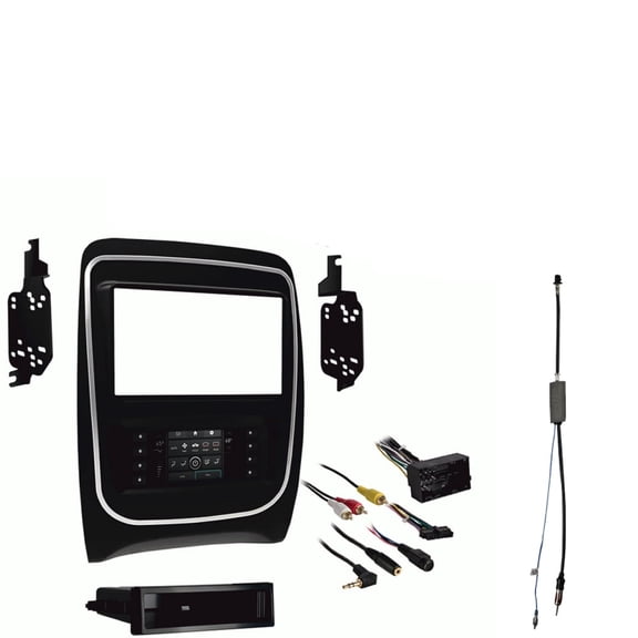 Fits Dodge Durango 2014-2017 Metra Single Double DIN Dash Kit with Harmony Radio Harness