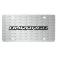 thumbnail image 1 of Dodge Durango 3D Logo on Logo Pattern Brushed Aluminum License Plate, 1 of 6