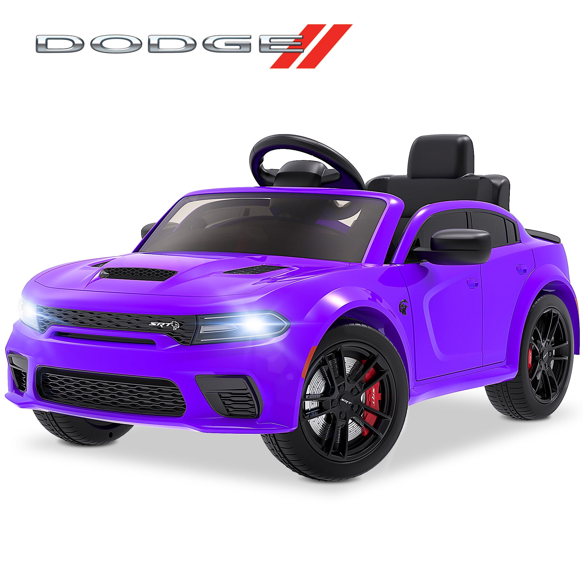 iYofe Dodge Electric Ride On Car for Kids, 12V Dodge Charger SRT