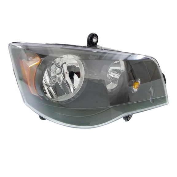 For Dodge Grand Caravan 2011-2020 Headlight Assembly Passenger Side | CAPA Certified | Black Bezel | Clear Lens | Replacement For CH2503266, CH2503266C | 68206500AE, 68206500AC