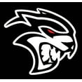 thumbnail image 1 of Dodge Hellcat Red Eye Steel Sign - Black, 1 of 4