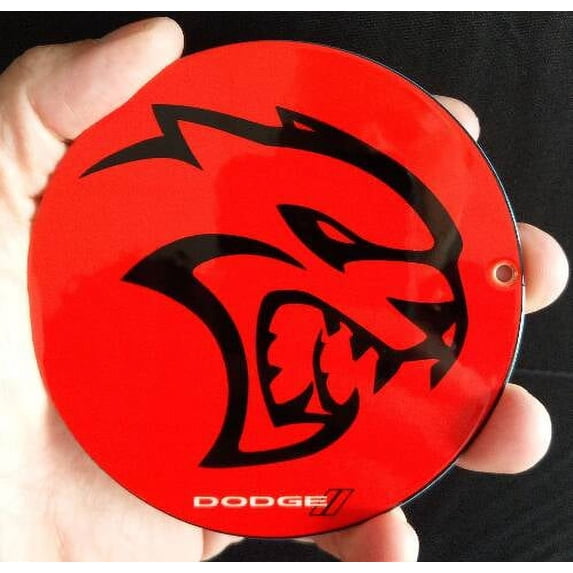 Dodge Hellcat Red and Black Steel Sign