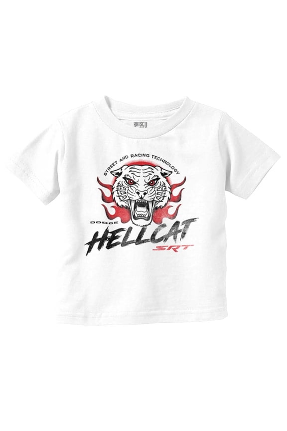 Dodge Hellcat SRT Racing Technology Toddler Boy Girl T Shirt Infant Toddler Brisco Brands 2T