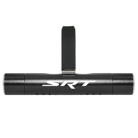 Dodge Jeep SRT Logo Car AC Vent Air Freshener Black Clip with adjustable window and 10 Refill Sticks
