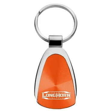 Dodge Longhorn Laramie Teardrop Key Chain (Orange)