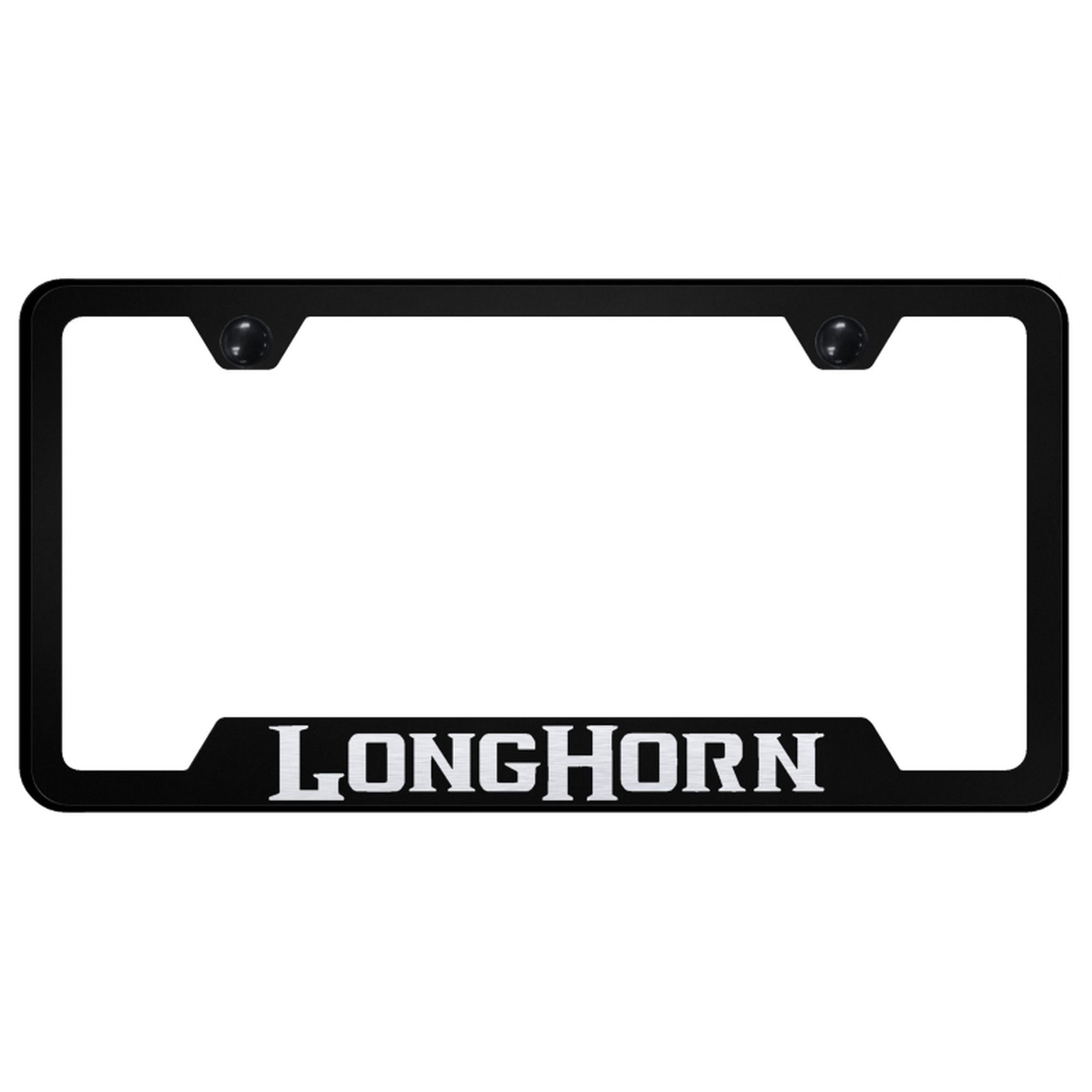 NCAA Texas Longhorns Laser Cut License Plate - 6x12 Inches, Team Colors, Mirrored Acrylic | Fan Car Accessory