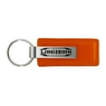 thumbnail image 1 of Dodge Longhorn Rectangular Leather Key Fob (Orange), 1 of 2