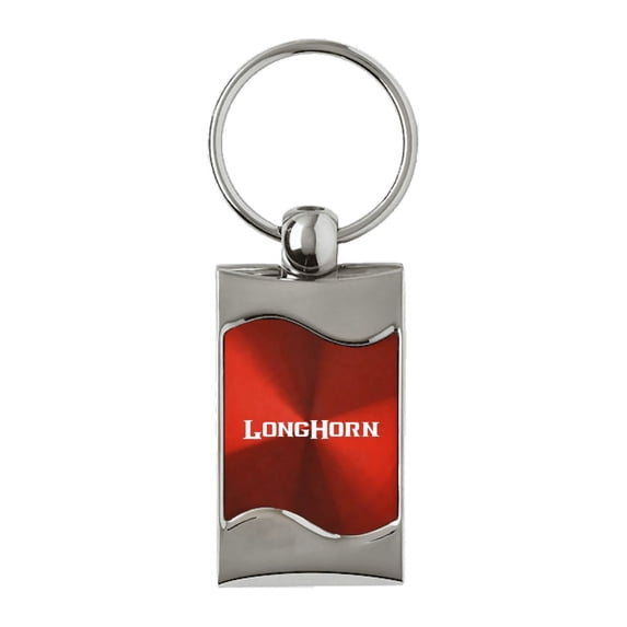 Dodge Longhorn Rectangular Wave Key Fob(Red)