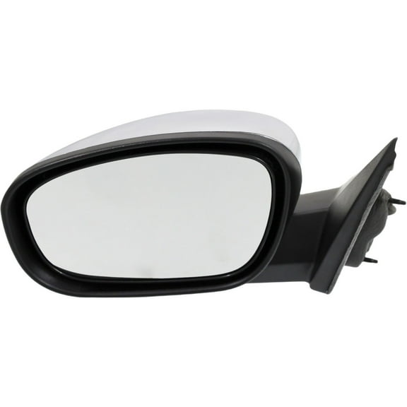 For Dodge Magnum 2005 2006 2007 2008 Door Mirror Driver Side | Power Glass | Heated | Manual Folding Type | Chrome Cover | 8 Hole | 5 Wire | Replacement For CH1320324 | 4806871AL-PFM
