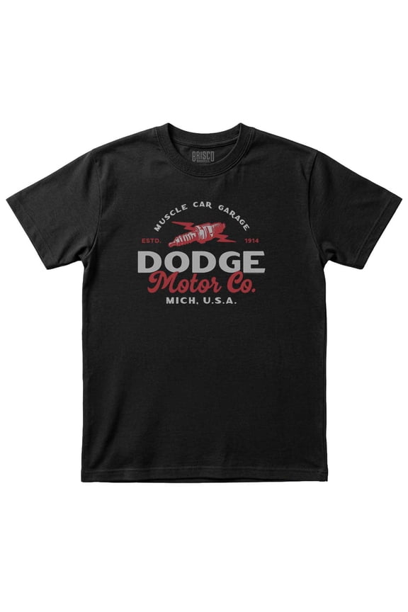 Dodge Motor Co. Muscle Car Garage Plus Size Crewneck Graphic Tee Shirt Brisco Brands 3X