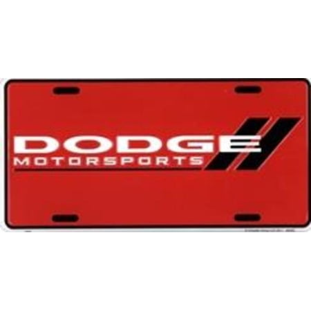 Dodge Motorsports Red License Plate