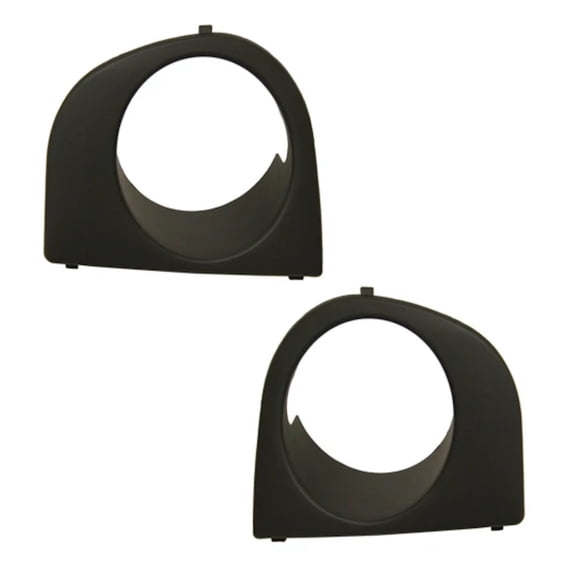 For Dodge Neon 2003 2004 2005 Fog Light Bezel Driver and Passenger Side | Pair | Front | SRT-4 Models | Made Of Plastic | Primed | Replacement For CH1038111, CH1039111 | 05303603AB, 05303602AB