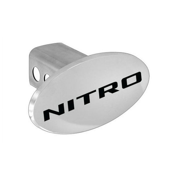 Dodge Nitro Metal Trailer Hitch Cover Plug Emblem With Dodge Logo
