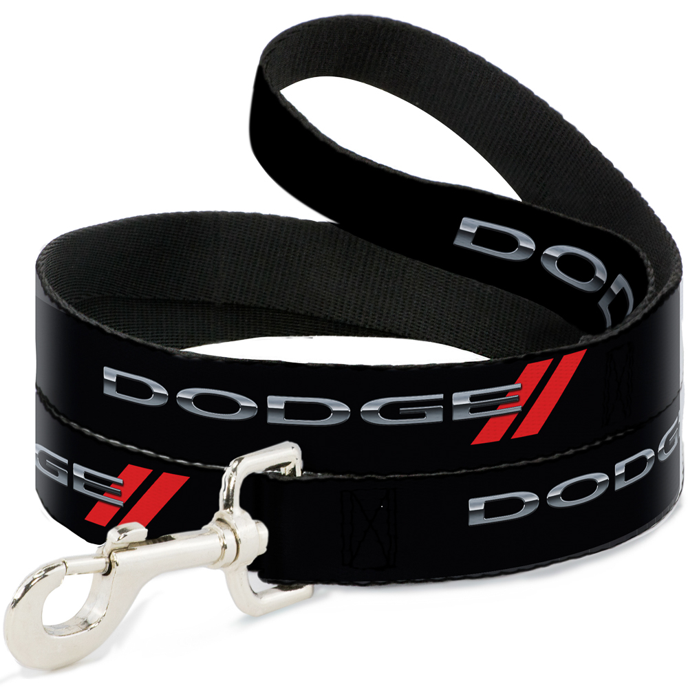 Dodge Pet Leash, Dog Leash, Dodge Red Rhombus Repeat, 4 Feet Long 1.0 Inch Wide