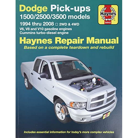 Pre-Owned Dodge Pick-Ups: 2002 Thru 2005 - Full-Size Models 2wd & 4WD - V6 V8 and V10 Gasoline Engines & Cummins Turbo-Diesel Engines (Paperback) 1563925737 9781563925733