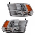 thumbnail image 1 of For Dodge Pickup 1500 2009 2010 2011 2012 Headlight Assembly Driver and Passenger Side | Pair | w/ Quad Light | Dual Rear Wheel Reflector | CAPA | Replacement For CH2518135, CH2519135, 1 of 4