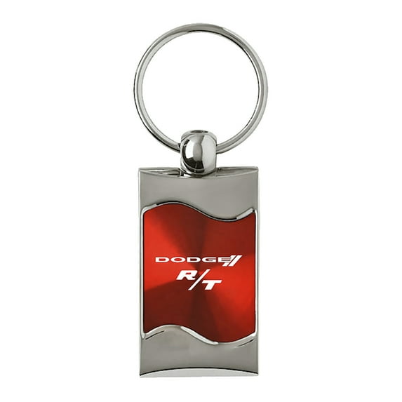 Dodge R/T Keychain & Keyring - Red Wave