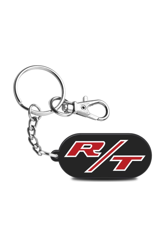 Dodge R/T Logo Custom Laser Cut Full-Color Printing Acrylic Charm Key Chain