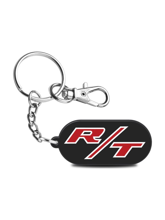 Dodge R/T Logo Custom Laser Cut Full-Color Printing Acrylic Charm Key Chain