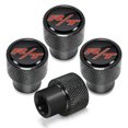 thumbnail image 1 of Dodge R/T Logo in Black on Black Aluminum Tire Valve Stem Caps, 1 of 5