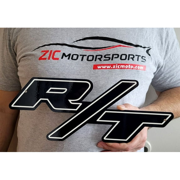 Dodge "R/T" Steel Sign Black