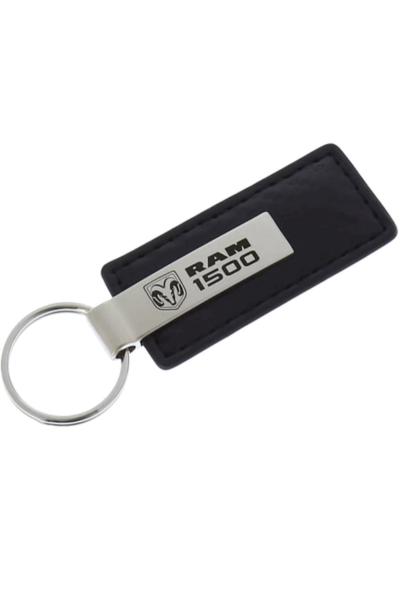 Dodge RAM 1500 Keychain & Keyring - Carbon Fiber Texture Leather
