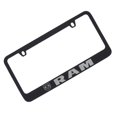 thumbnail image 1 of Dodge RAM Logo Black Metal License Plate Frame, 1 of 3