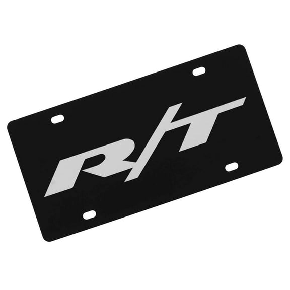 Dodge RT Logo License Plate (BlacK)