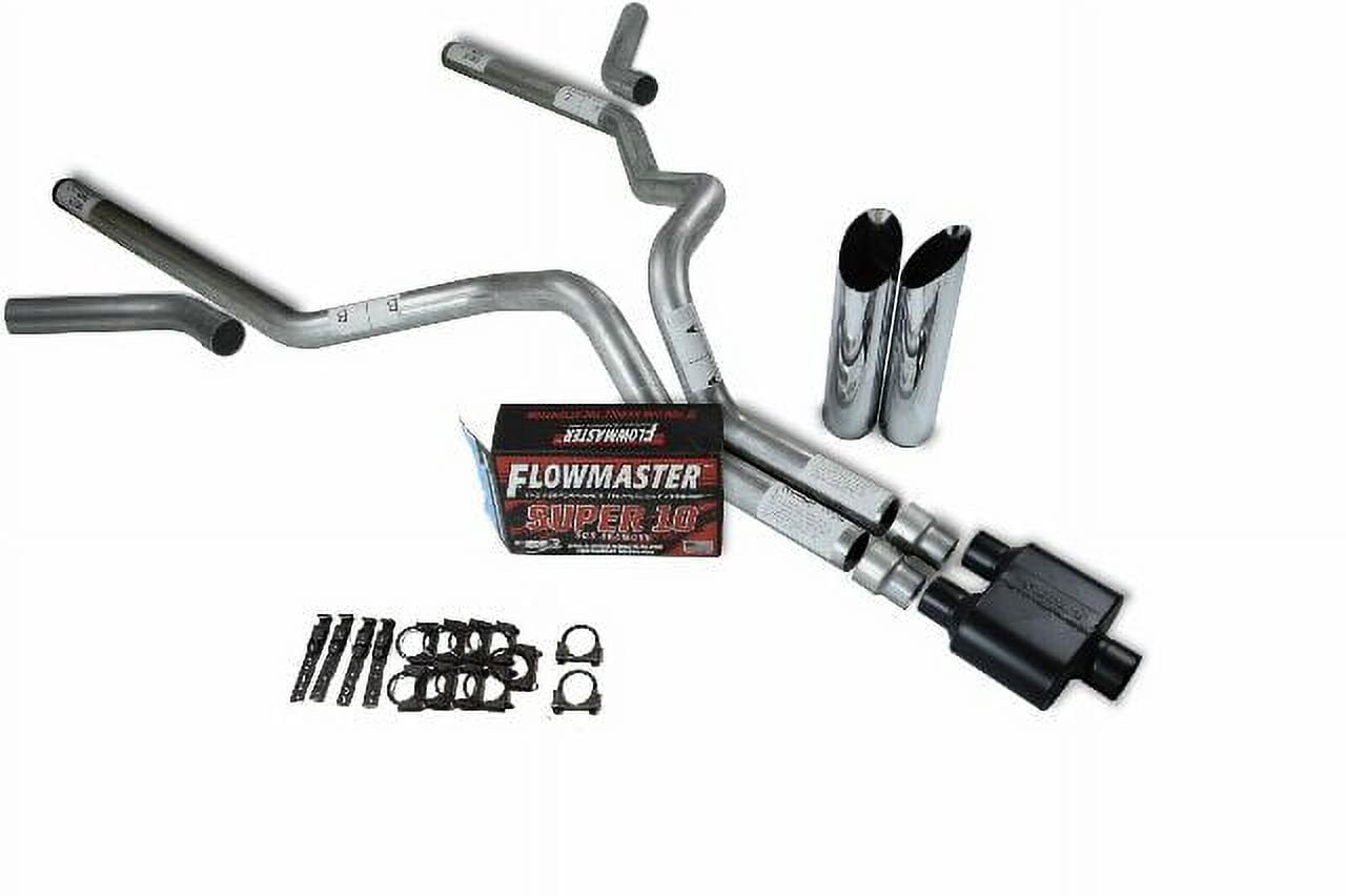 For Nissan Titan 04-06 Dual Exhaust 2.5 inch Flowmaster Super 40 No Tips Mandrel
