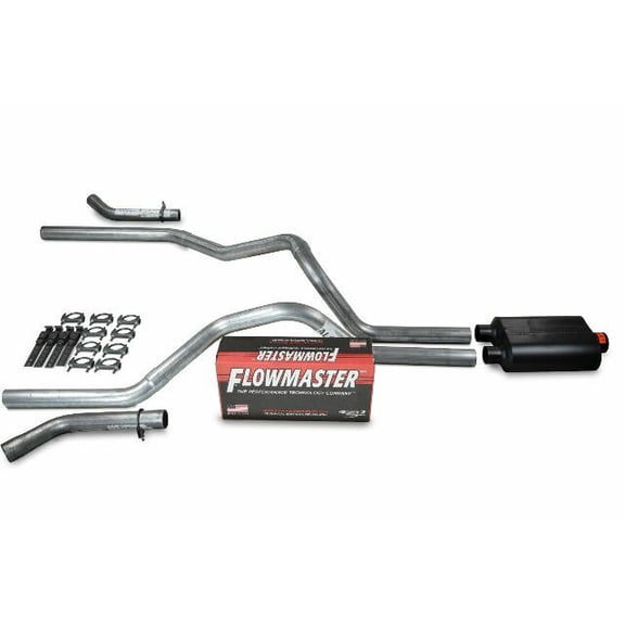 Dodge Ram 1500 19-25 2.5" Dual Exhaust Kits Flowmaster Super 40 Corner Exit
