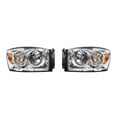 thumbnail image 1 of For Dodge Ram 1500 2007 2008 Headlight Assembly Driver and Passenger Side | Pair | Composite | CAPA | CH2502280, CH2503280 | 68003125AD-PFM, 68003124AD-PFM, 1 of 2