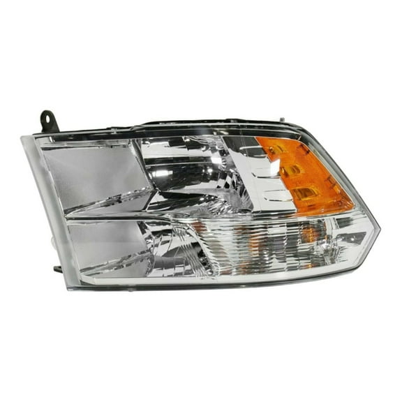For Dodge Ram 1500 2009 2010/Dodge Ram 2500/3500 2010/Ram 1500/2500/3500 2013-2018/1500 Classic 2019-2024 Headlight Driver Side | CAPA | Clear Lens | Chrome Housing | CH2502282, CH2502282C