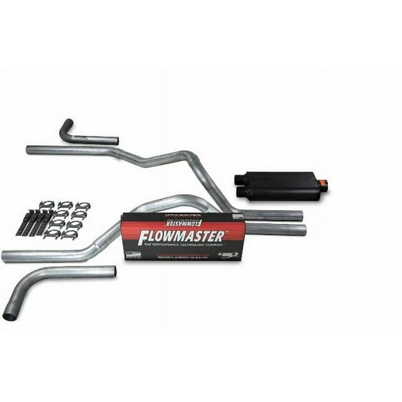 Dodge Ram 1500 94-03 2.5" Dual Exhaust Kits Flowmaster 50 Series Side Exit