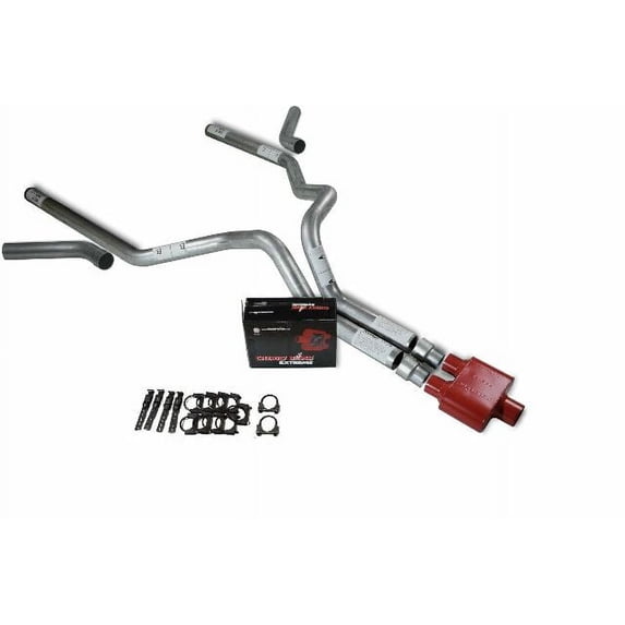 Dodge Ram 1500 94-03 3" Dual Exhaust Kits Cherry Bomb Extreme Corner Exit