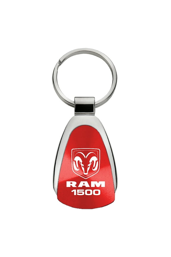 Dodge Ram 1500 Keychain & Keyring - Red Teardrop