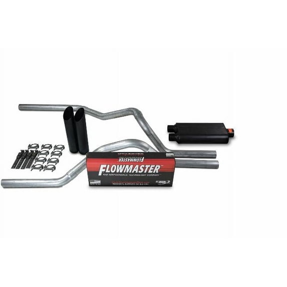 Dodge Ram 1500 Truck 09-18 2.5" Dual Exhaust Kits Flowmaster 50 Series Black Tip