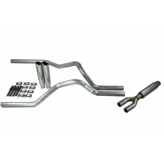 Dodge Ram 1500 Truck 94-03 2.5" Dual Exhaust Kits with Glasspack Clamp On Tip